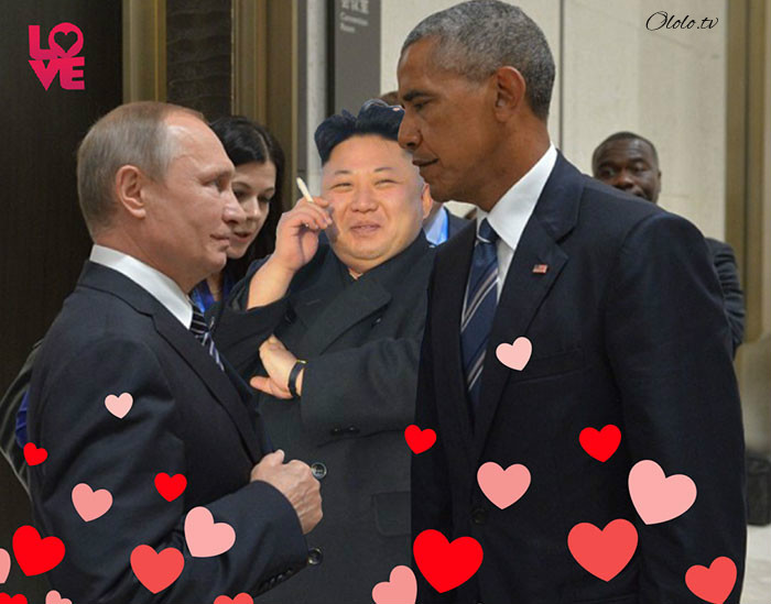 Пронзительный взгляд Обамы и Путина с упоением троллят в сети: фото-пародии со всего света рис 3