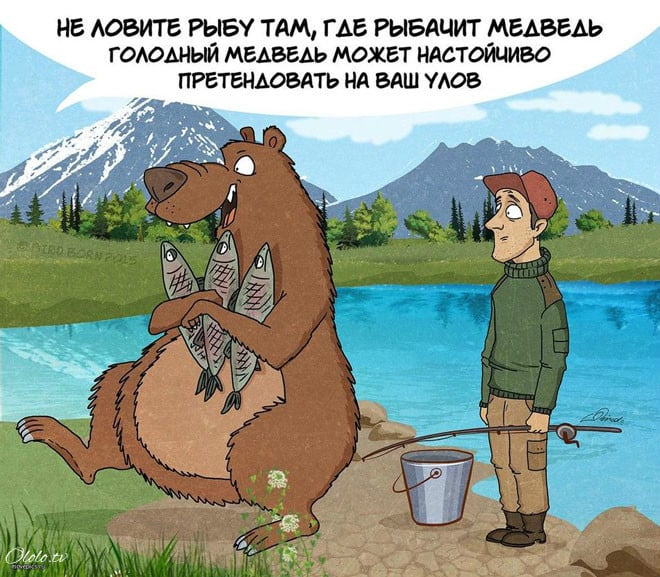 10 забавных, но правдивых комиксов, о правилах поведения с медведями рис 7