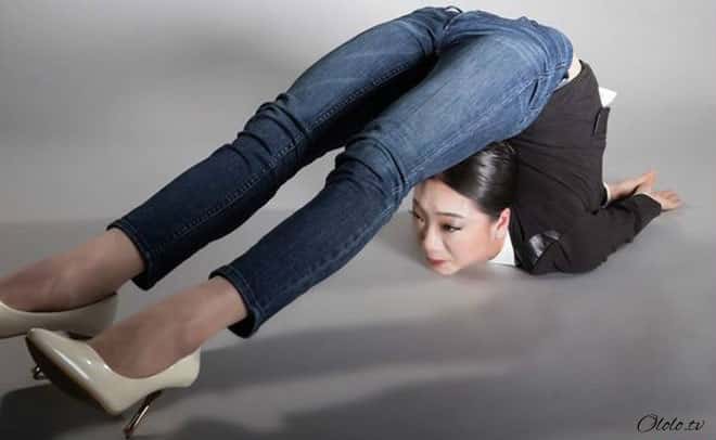 Китайская «Гуттаперчевая девушка» демонстрирует чудеса гибкости рис 7