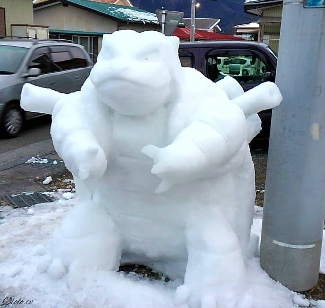 Когда в Японии выпадает снег, нельзя просто так взять и слепить снеговика рис 10