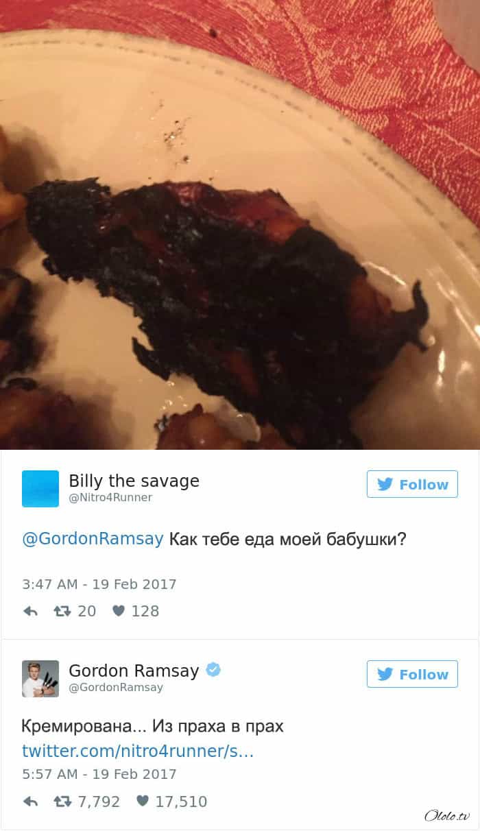 Эти люди пожалели, что решили показать свои блюда в твиттере повару Гордону Рамзи рис 9