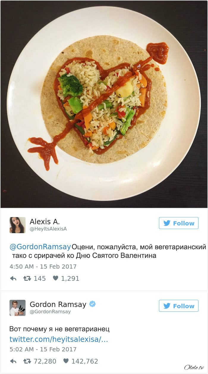 Эти люди пожалели, что решили показать свои блюда в твиттере повару Гордону Рамзи рис 7