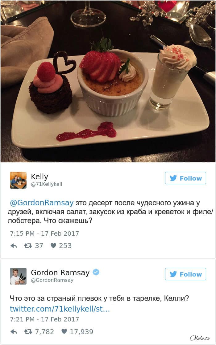 Эти люди пожалели, что решили показать свои блюда в твиттере повару Гордону Рамзи рис 14