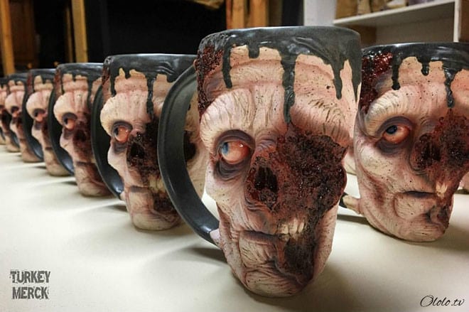 Художник делает невероятно реалистичные зомби-кружки рис 8