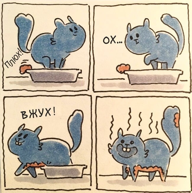 19 иллюстраций о жизни с котом, как она есть рис 18