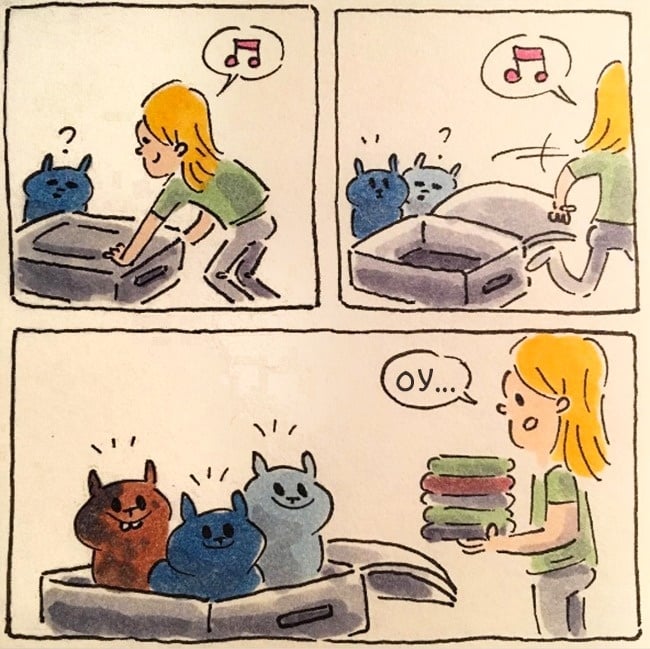 19 иллюстраций о жизни с котом, как она есть рис 15