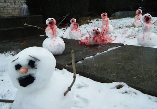 Фотоподборка самых красивых и будоражащих сознание снеговиков. рис 22