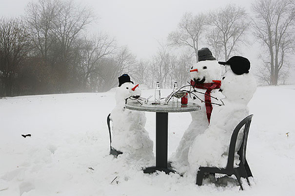 Фотоподборка самых красивых и будоражащих сознание снеговиков. рис 44