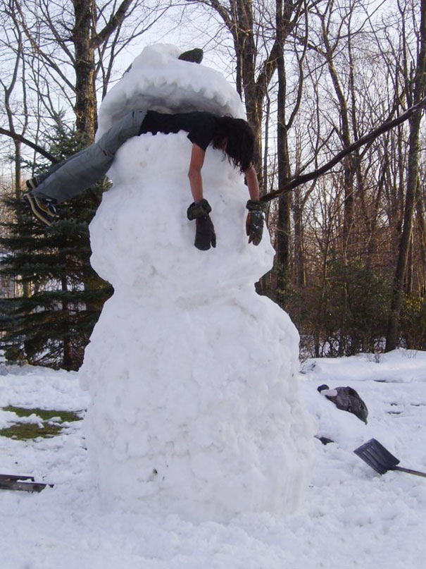 Фотоподборка самых красивых и будоражащих сознание снеговиков. рис 48