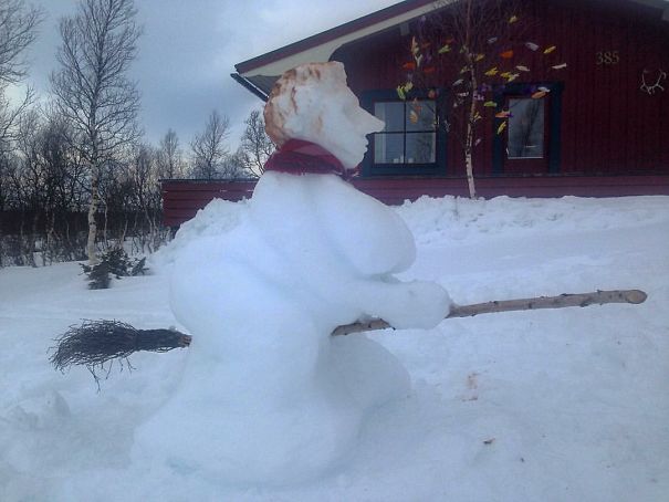 Фотоподборка самых красивых и будоражащих сознание снеговиков. рис 73