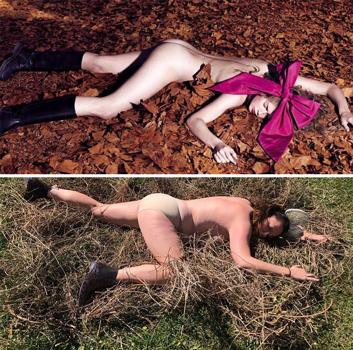 15+ идеальных фото из Инстаграм, высмеянных пародисткой из Австралии. Часть II рис 13