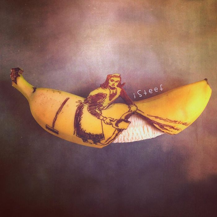 18+ бананов, превращенных художником в настоящее произведение искусства! рис 19
