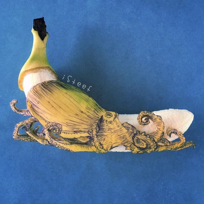 18+ бананов, превращенных художником в настоящее произведение искусства! рис 18