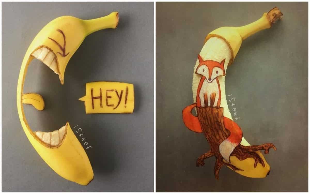 18+ бананов, превращенных художником в настоящее произведение искусства!
