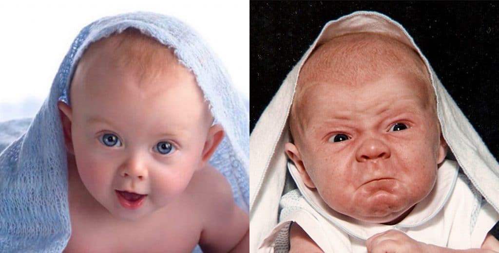 Expectativa vs realidad de fotos para bebés