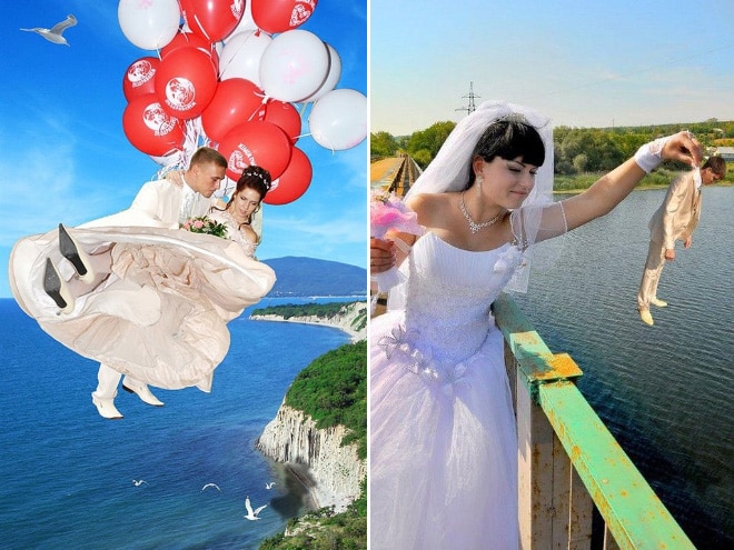 10+ беспощадных свадебных фото, которые могли быть сделаны только в России! Часть II рис 6