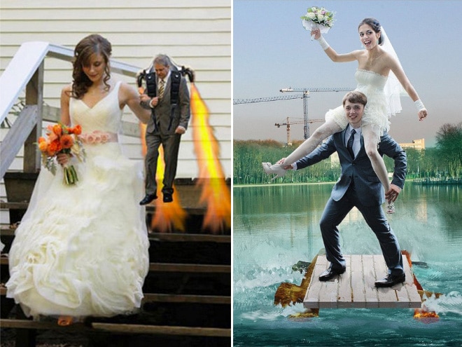 10+ беспощадных свадебных фото, которые могли быть сделаны только в России! Часть II
