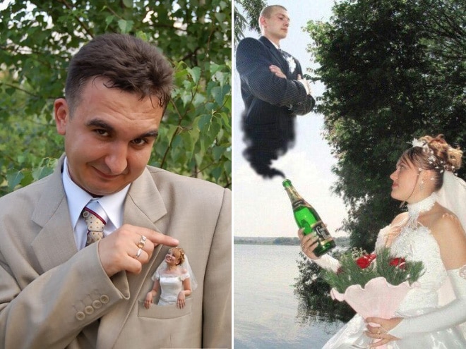 10+ беспощадных свадебных фото, которые могли быть сделаны только в России! Часть II рис 10