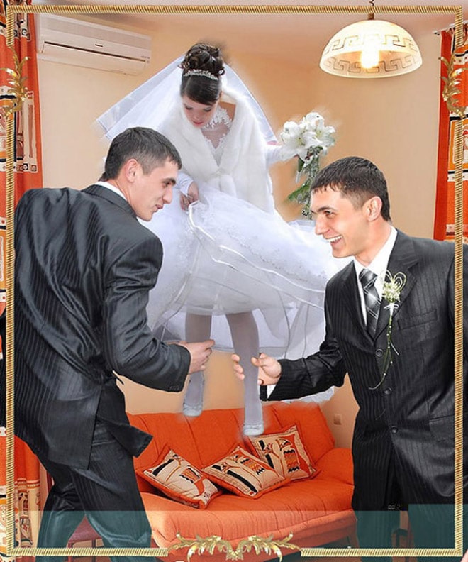 20+ беспощадных свадебных фото, которые могли быть сделаны только в России! рис 13