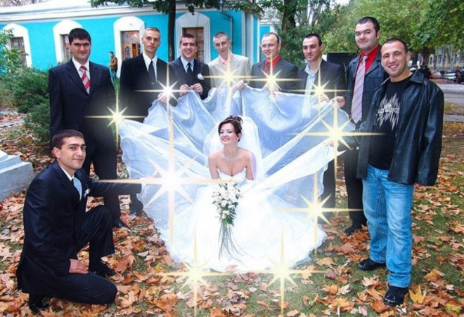 20+ беспощадных свадебных фото, которые могли быть сделаны только в России! рис 9