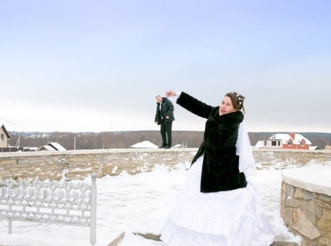 20+ беспощадных свадебных фото, которые могли быть сделаны только в России! рис 8
