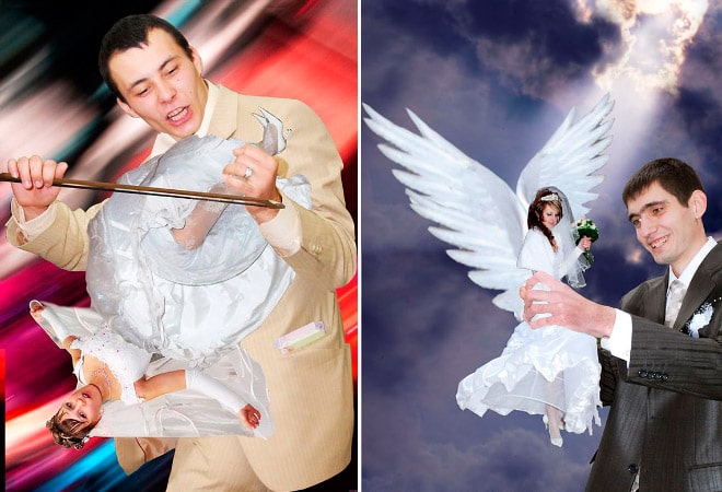 20+ беспощадных свадебных фото, которые могли быть сделаны только в России! рис 27