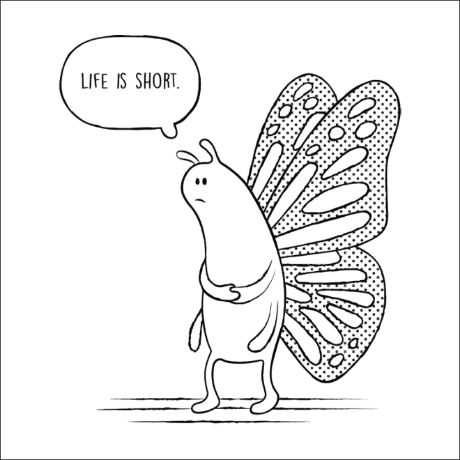 нарисованная бабочка