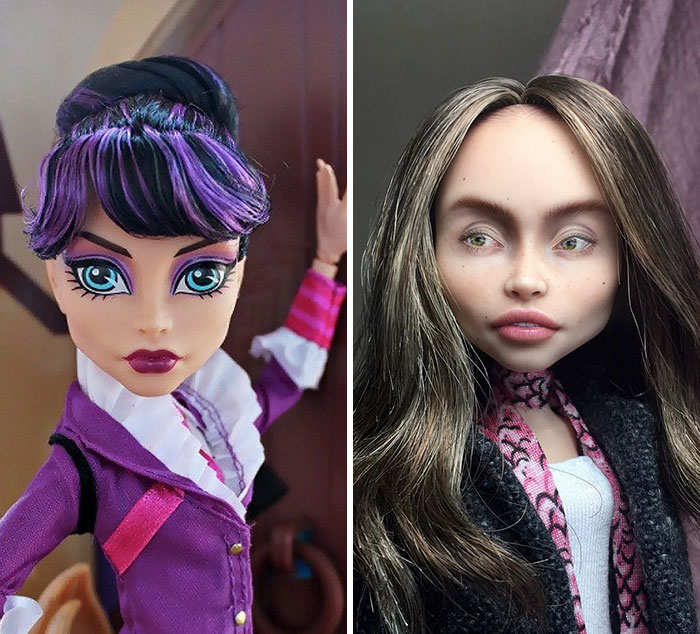 кукла до и после