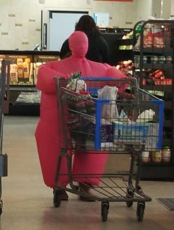 розовый дутый костюм