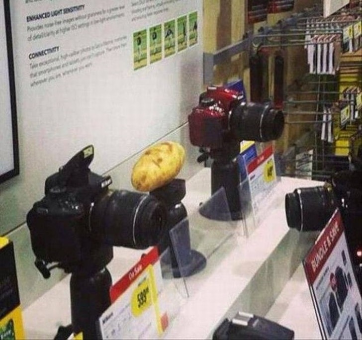 картошка в магазине