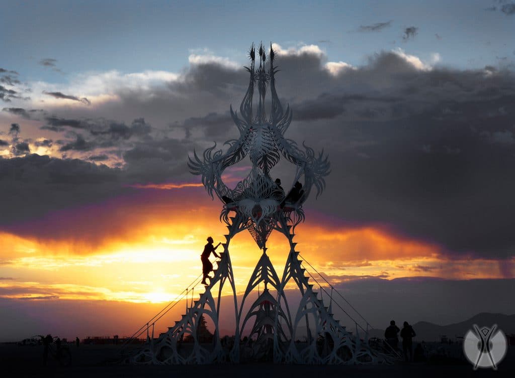 необычные инсталляции на фестивале Burning Man