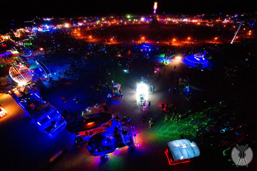 на центральной площади фестиваля Burning Man