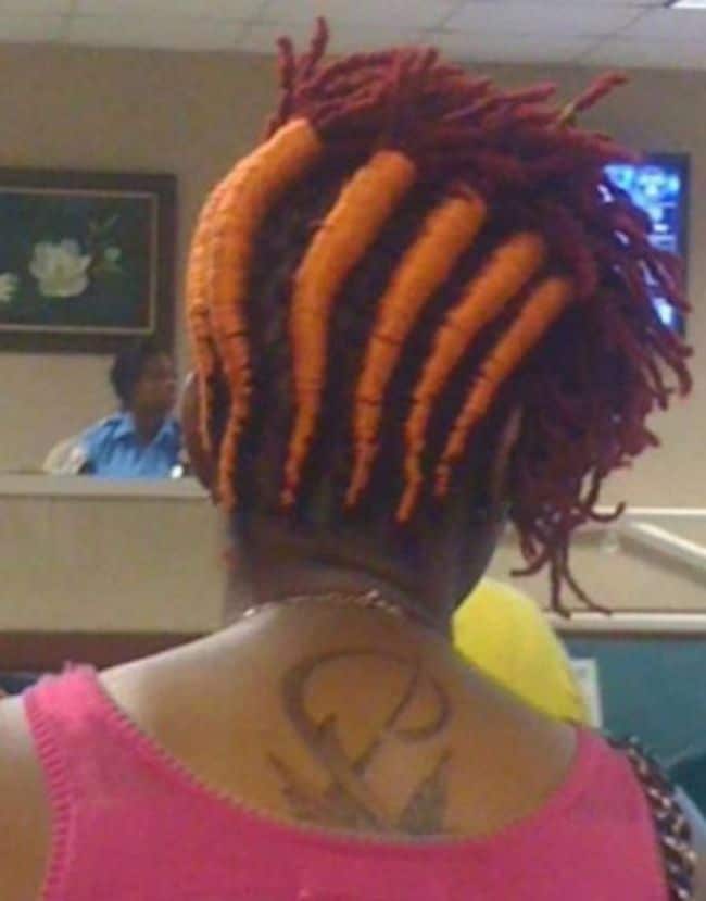 морковь в волосах