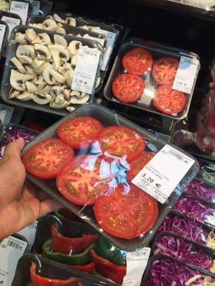 помидор, порезанный кружочками