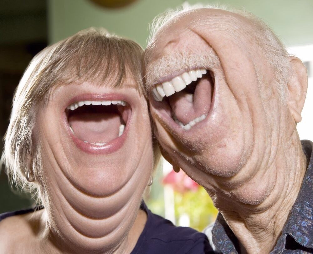 пара смеется фотошоп