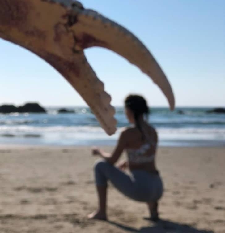 девушка на пляже