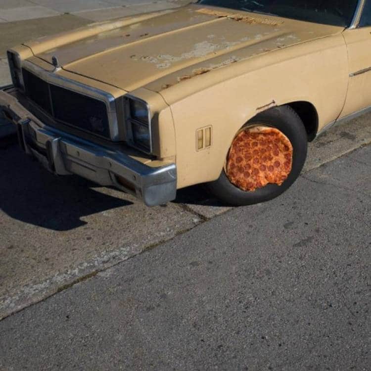 пицца на колесе