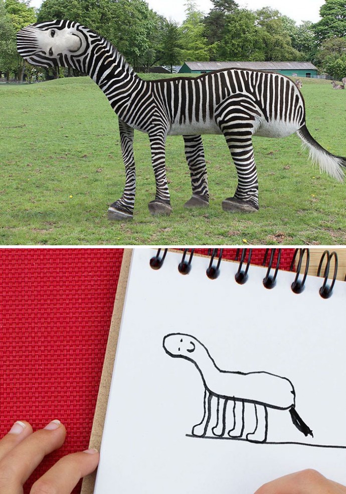 рисунок зебры