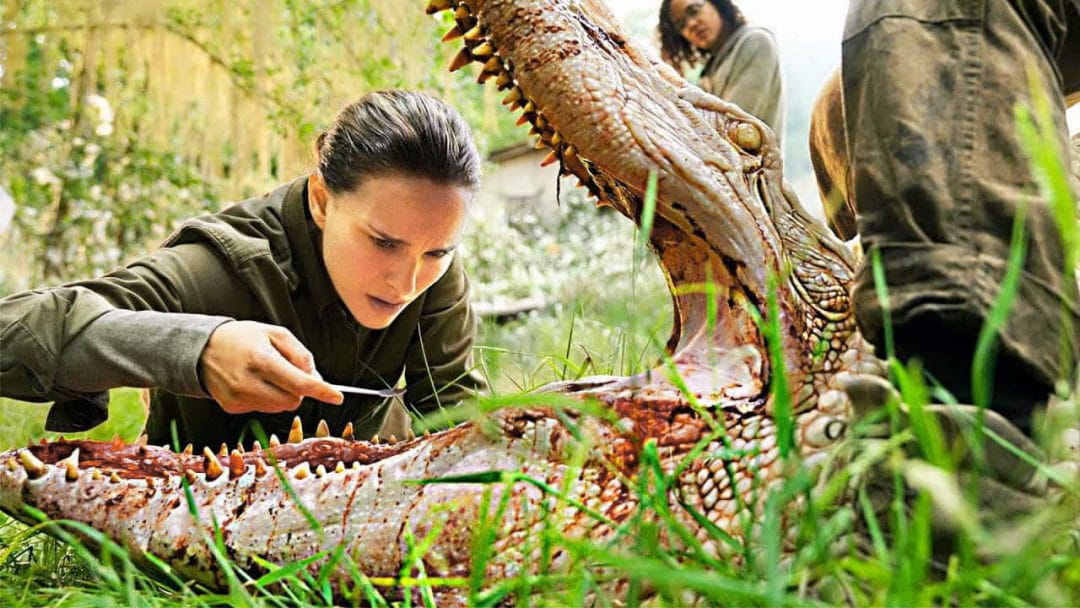 женщина проверяет зубы в пасти крокодила