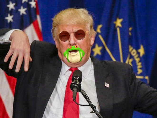 дональд трамп в солнцезащитных очках