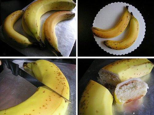 торт в форме бананов