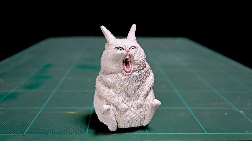 скульптура кролика