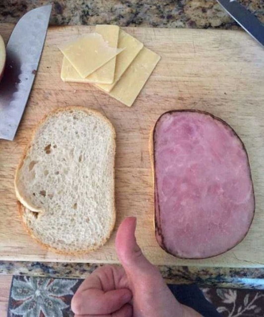 бутерброд с мясом