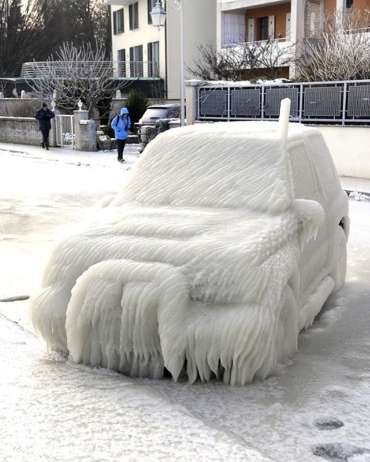 лед на машине