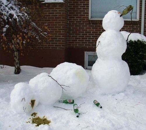 пьяные снеговики