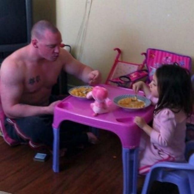 папа и дочка