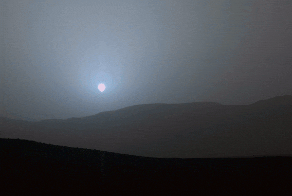 закат на Марсе