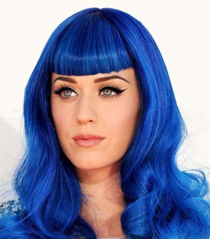 кэти перри с синими волосами