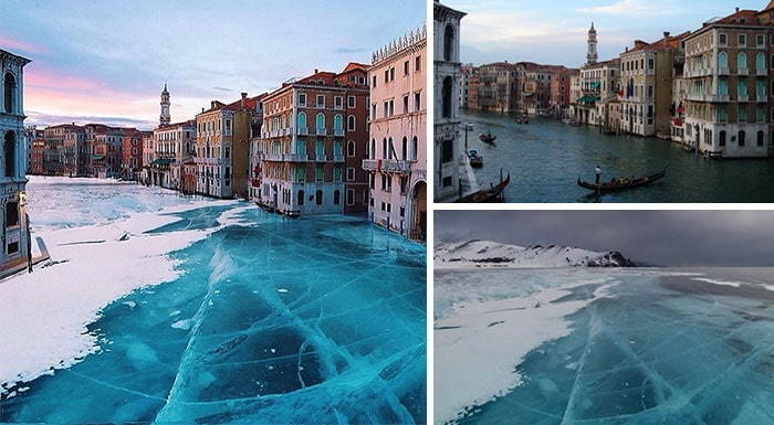 венеция покрытая льдом