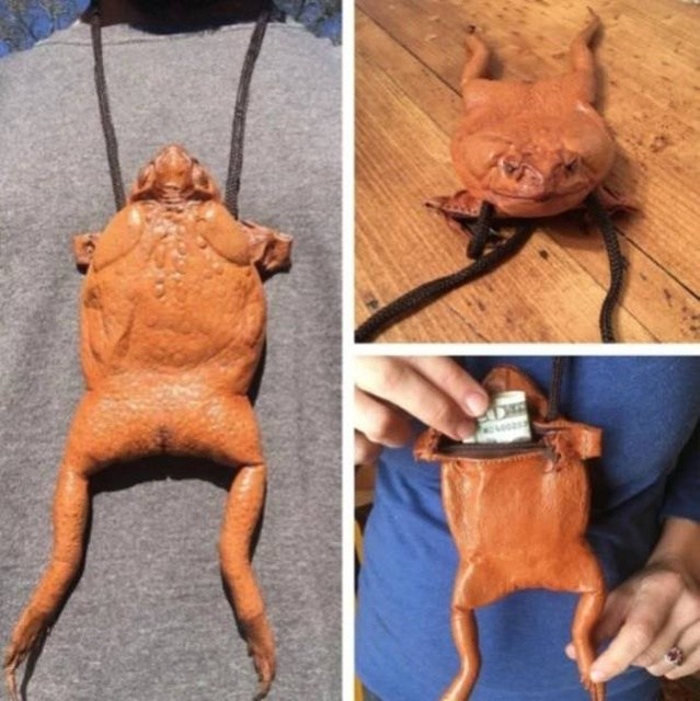 сумка в виде жабы